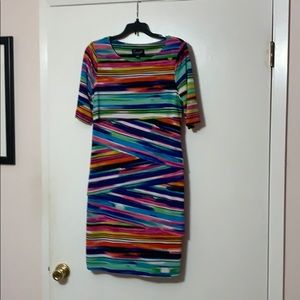 Colorful Midi Dress